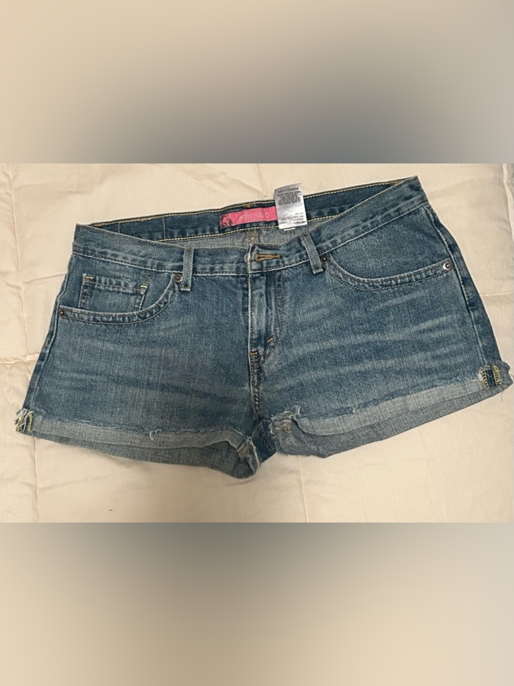 DenimLevi boyfriend   Cutoff Shorts - Blue